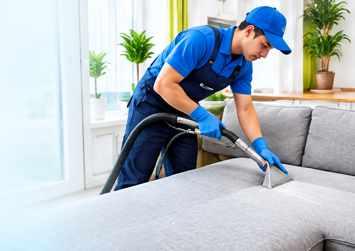 Jasa cuci sofa dan springbed profesional